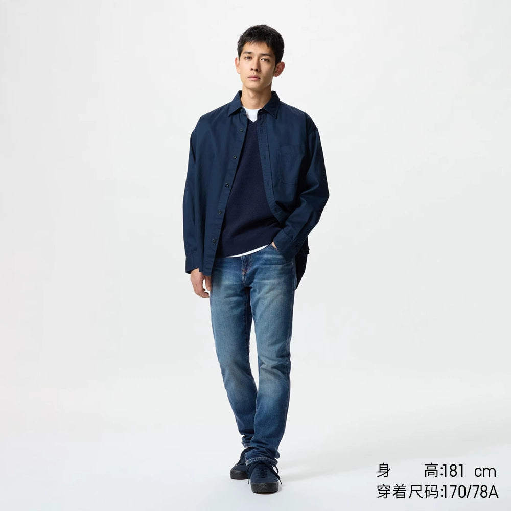 Uniqlo men's slim-fit jeans/washed products casual trousers pants 25 new 475546 470528