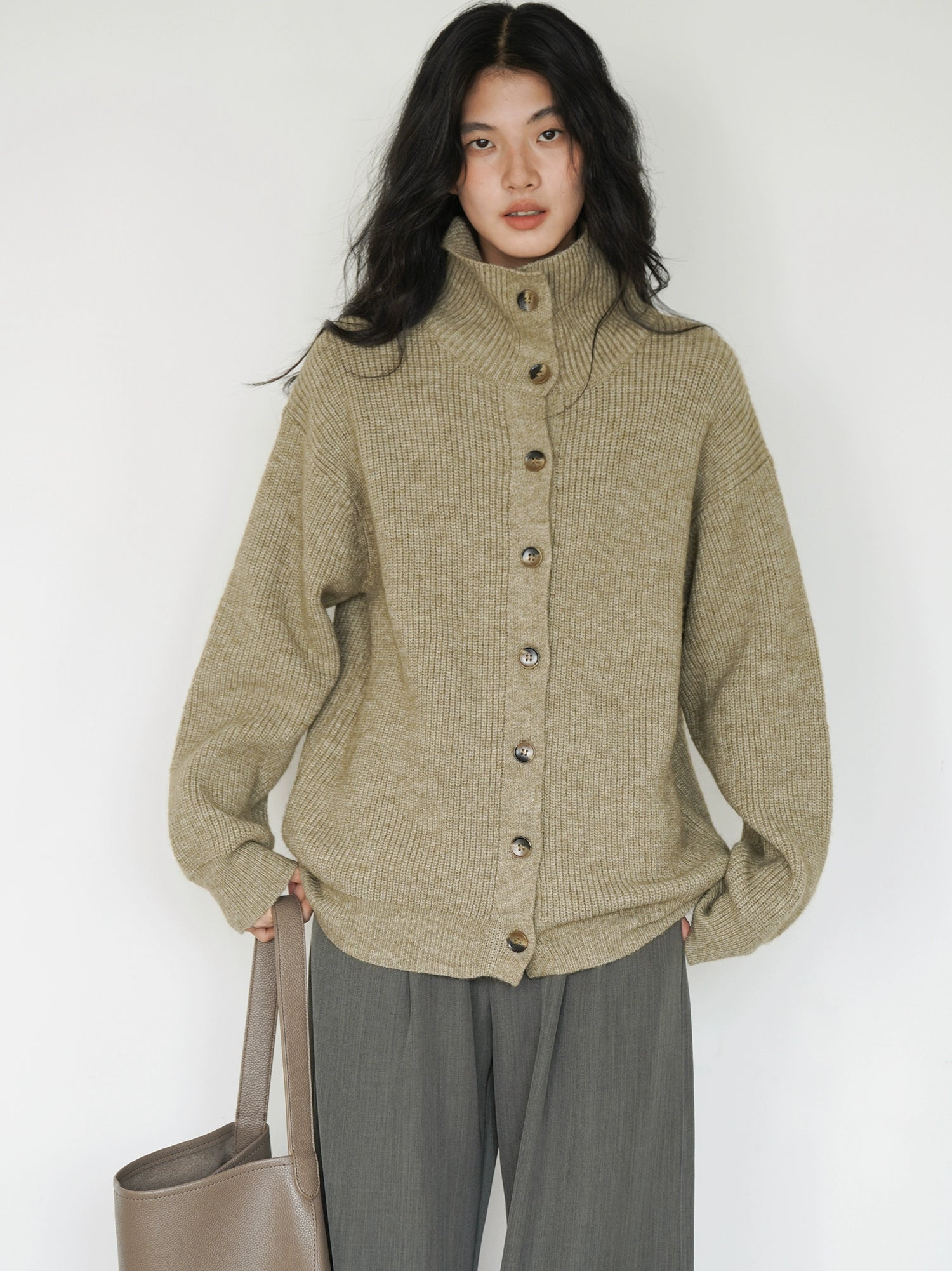 EIGHTHMONTH Vibe Loose Button Knitted Sweater Jacket