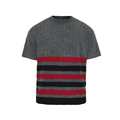 JCAESAR Vintage Striped Woolen Tee
