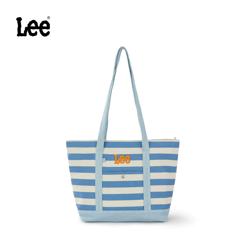 Lee Stripe Large Capacity Casual Versatile Tote Bag