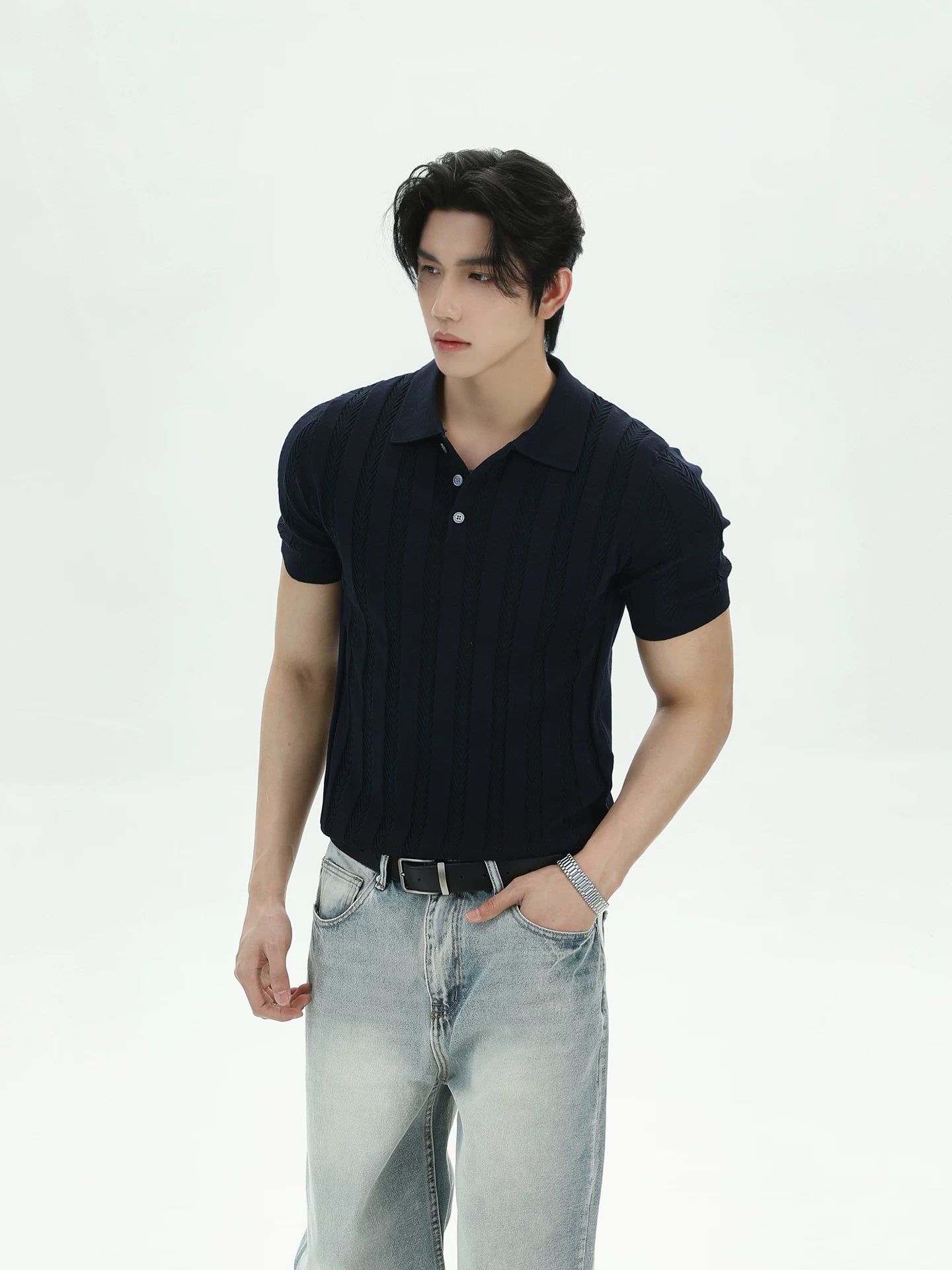 TURNTIDE Cool Knitted Anti-Wrinkle Tee