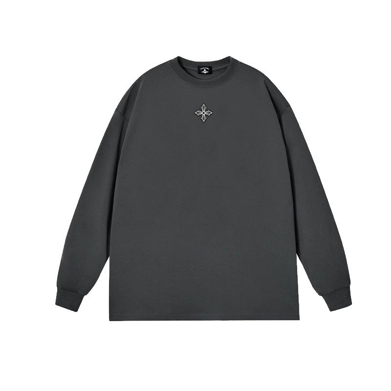 76NMK heavy 280g versatile pure cotton SPADES Long Sleeve Tee