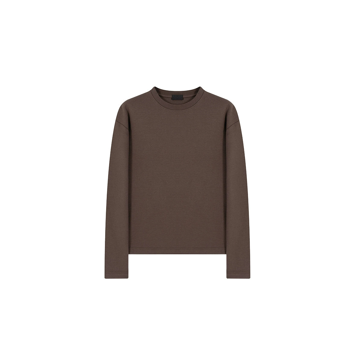 PLUS NO LOGO Simple Casual Round Neck Long Sleeve
