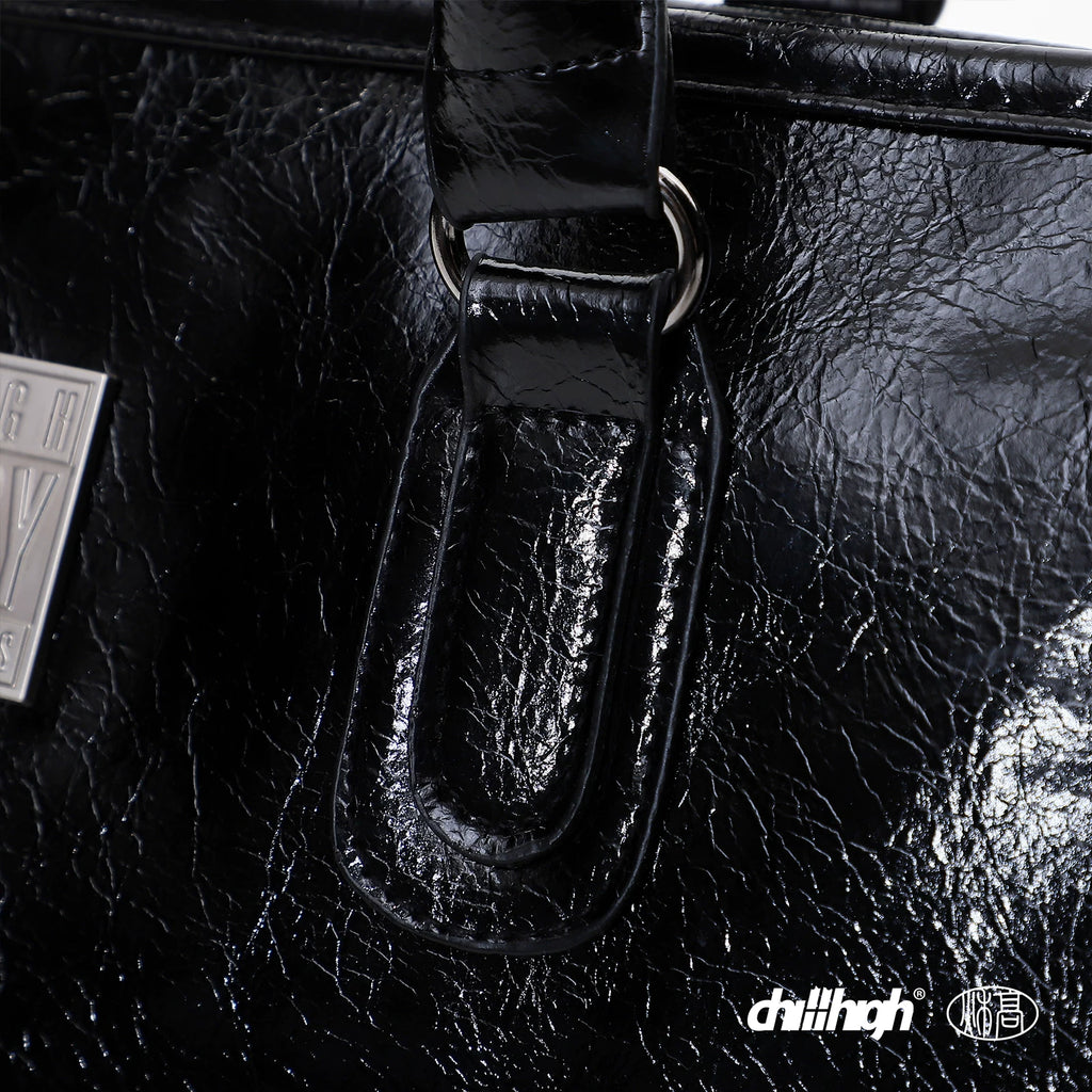 ChillHigh Crack Leather Simple Large Capacity Handbag