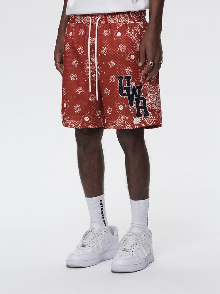 UNTILWERICH Quick-drying Sports Training Five-point Basketball Pants