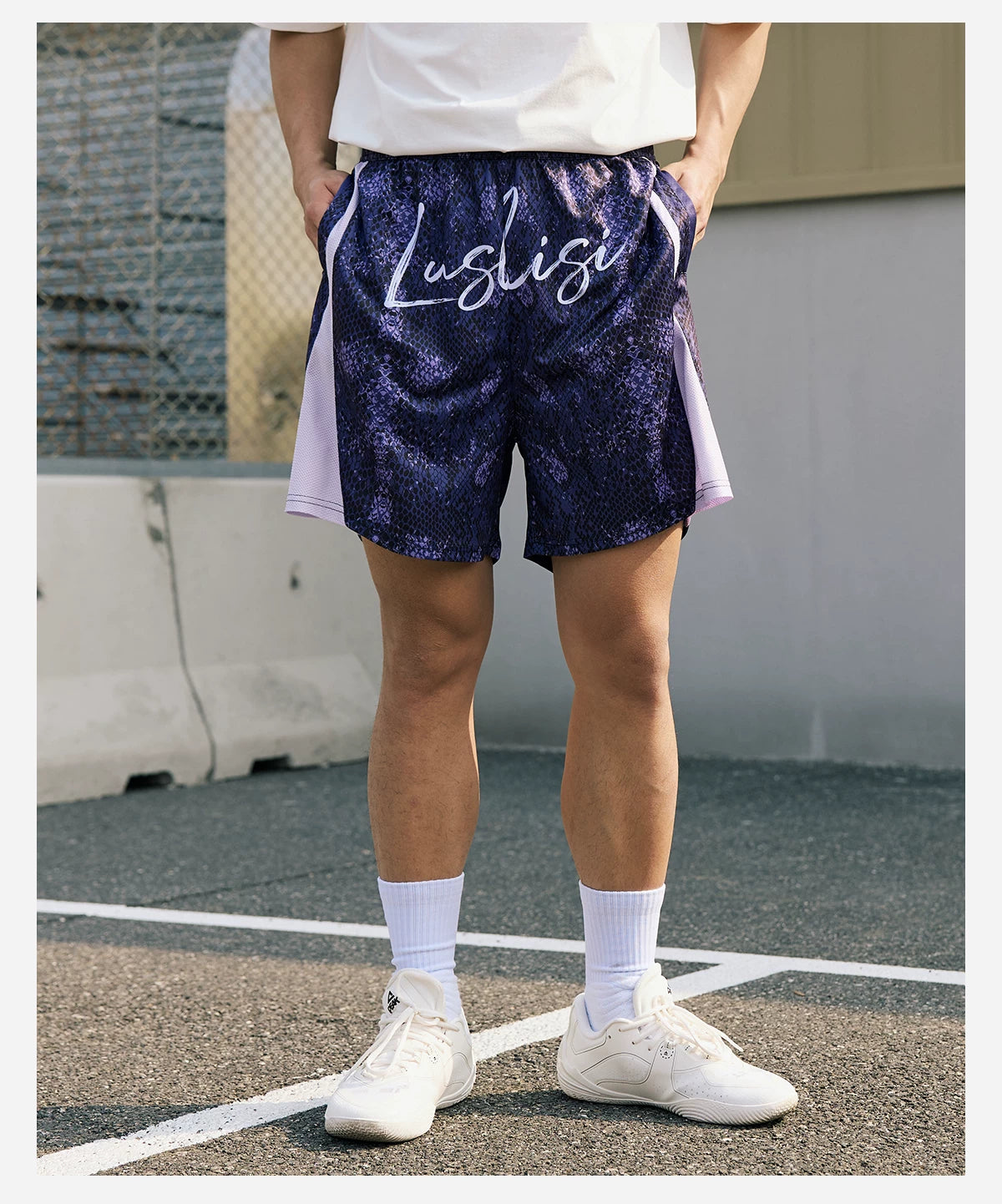 LUSHISI Breathable Moisture Wicking Sports Shorts