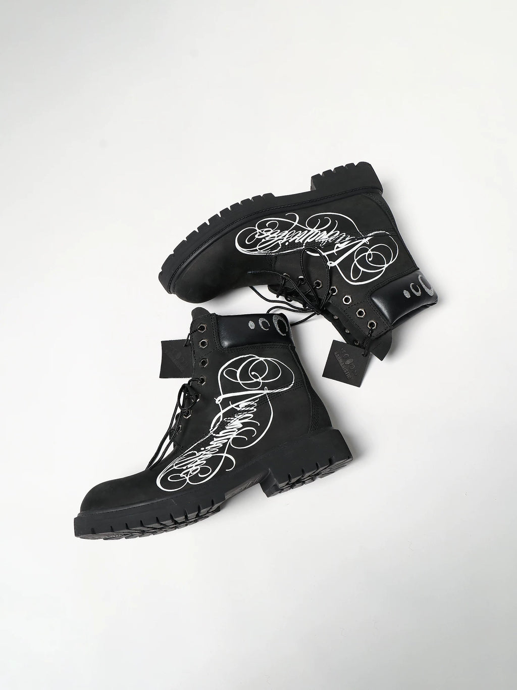 KARMANISTIC Vintage High-top Cowhide Frosted Heightening Boots