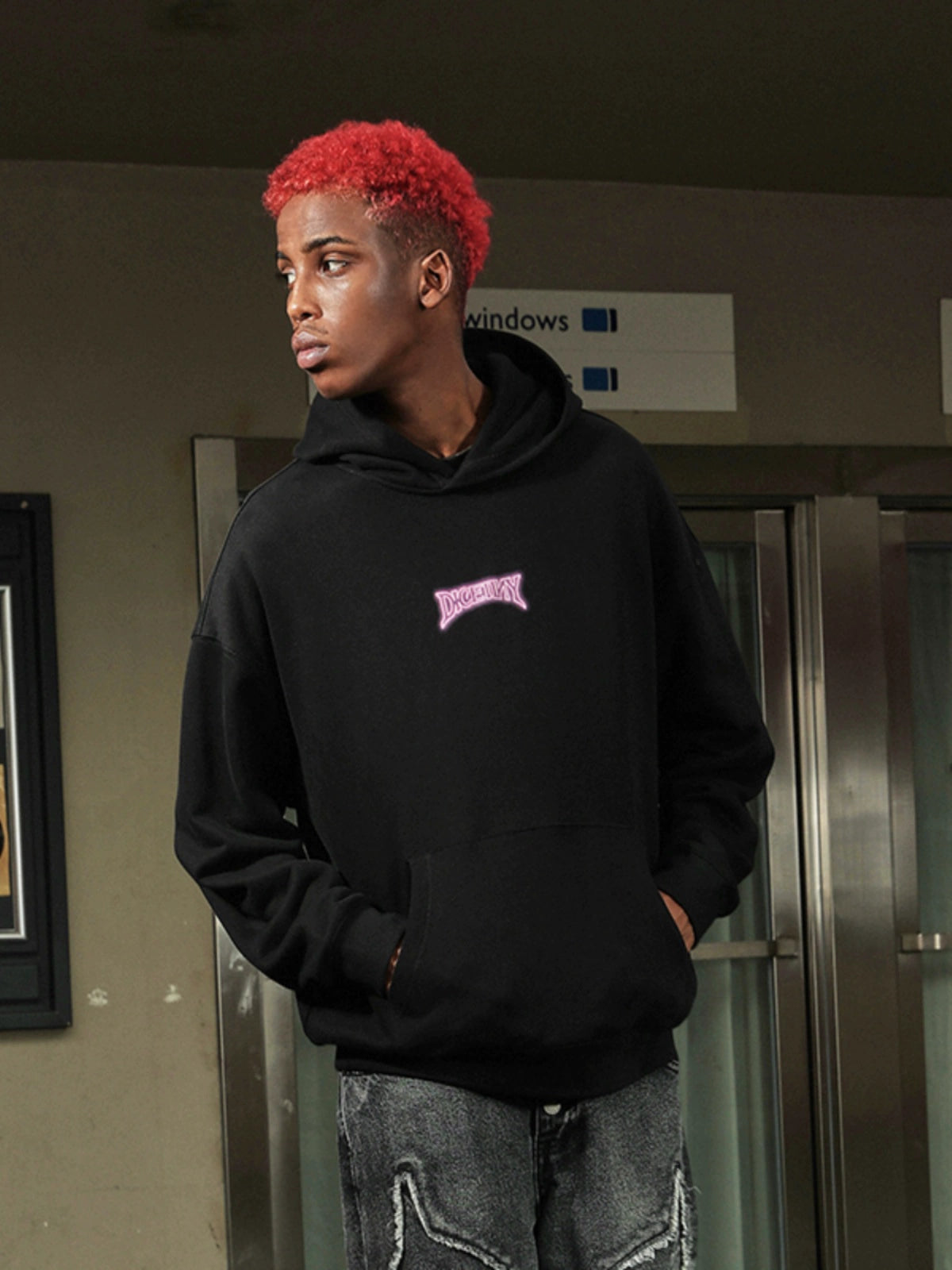 DICETINY Luminous Logo Retro Sweater