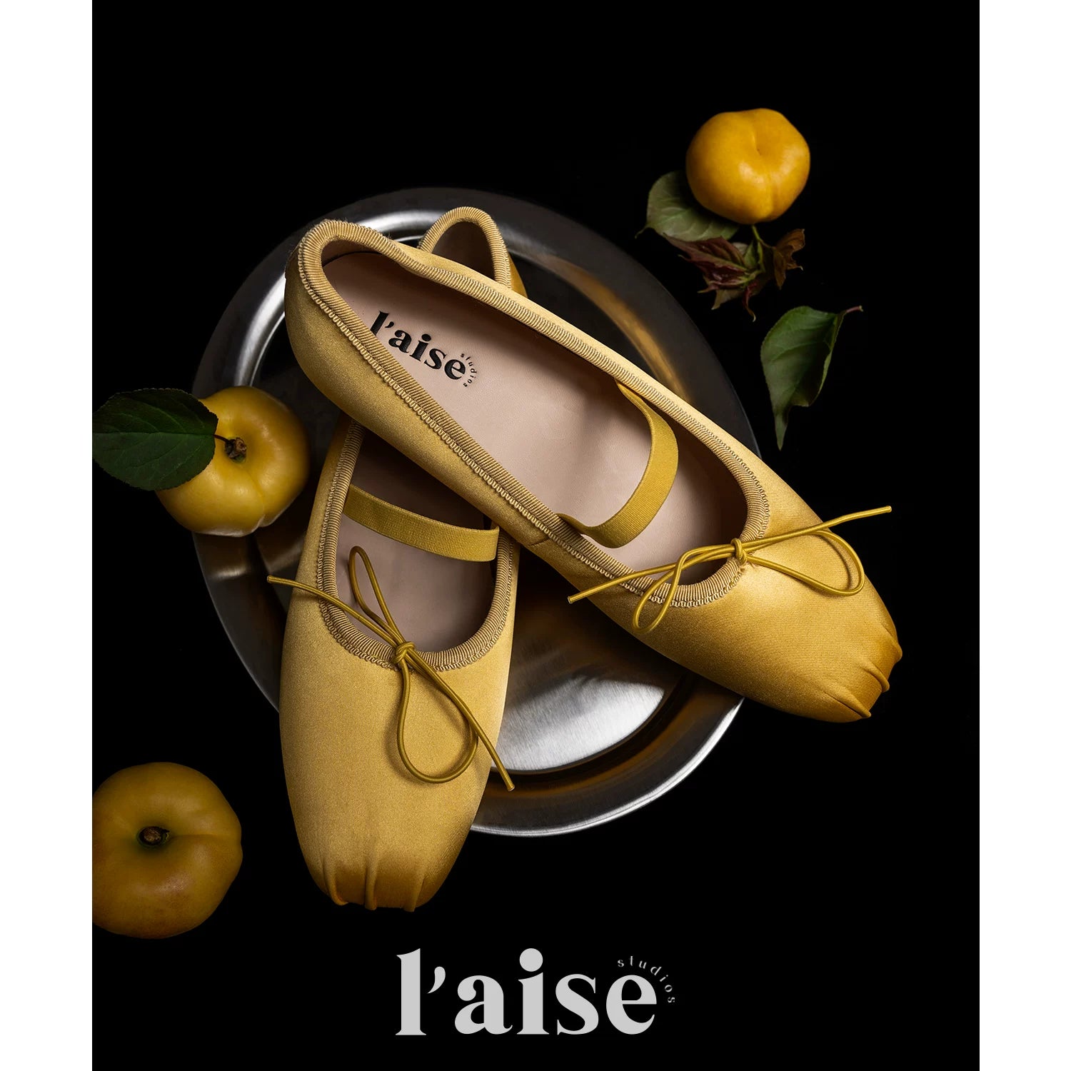 L'aise Silk Pleated Shoes