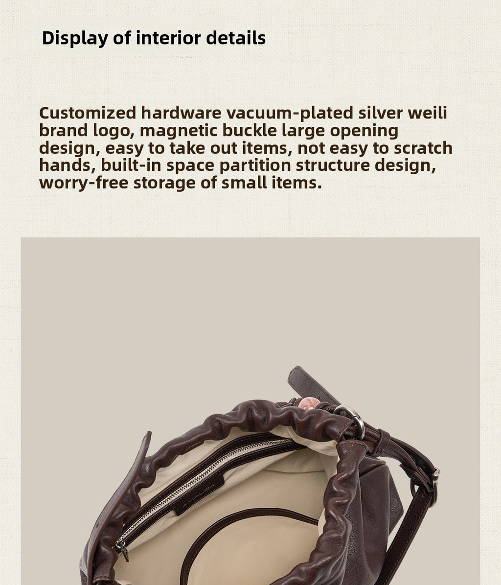 AVALEA Vintage Shoulder Bucket Bag
