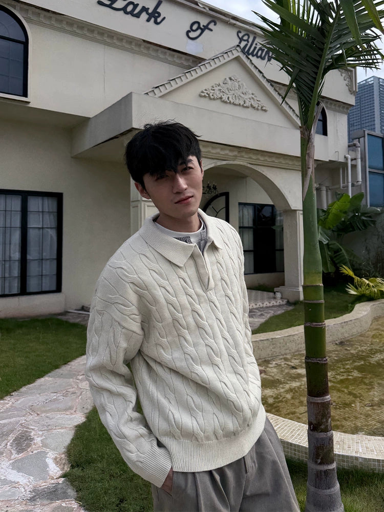 ZOZOFOREST Casual Fake Two-piece Knitted Sweater