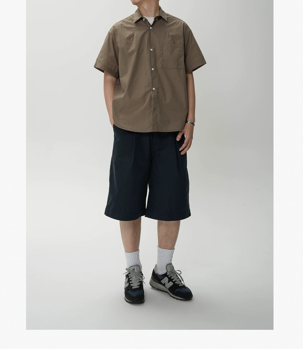 AWT Simple and Crisp Six-point Straight-leg Loose Shorts