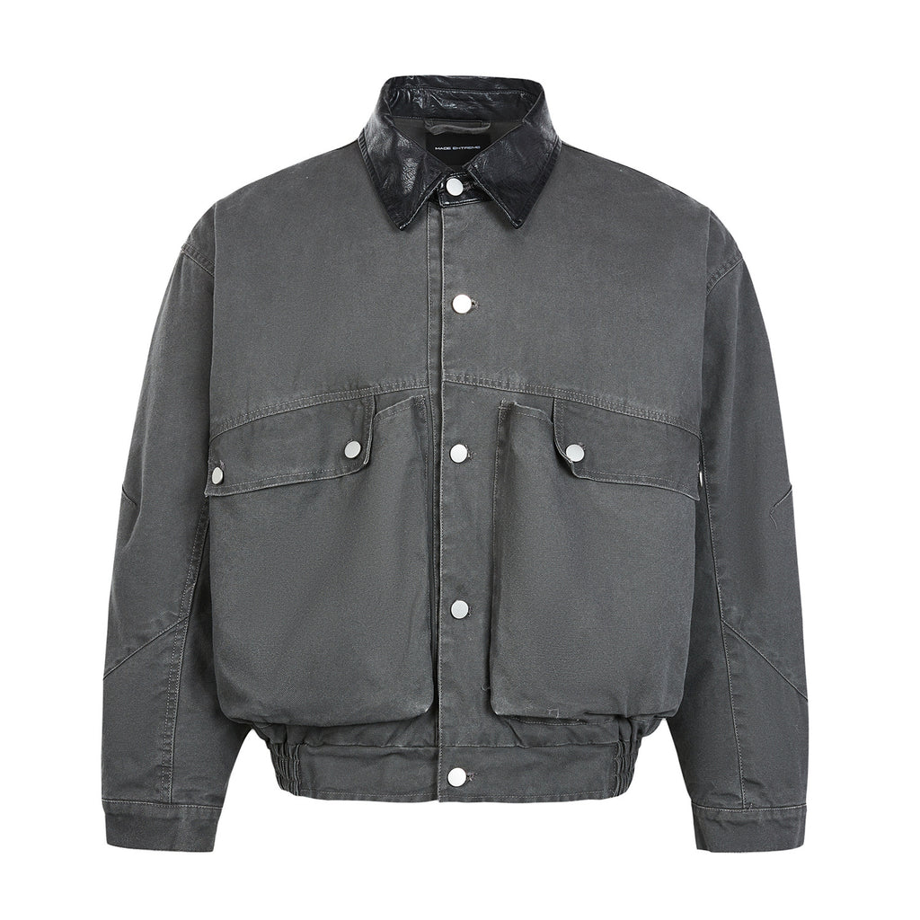 MADEEXTREME Lapel short wide thickened jacket