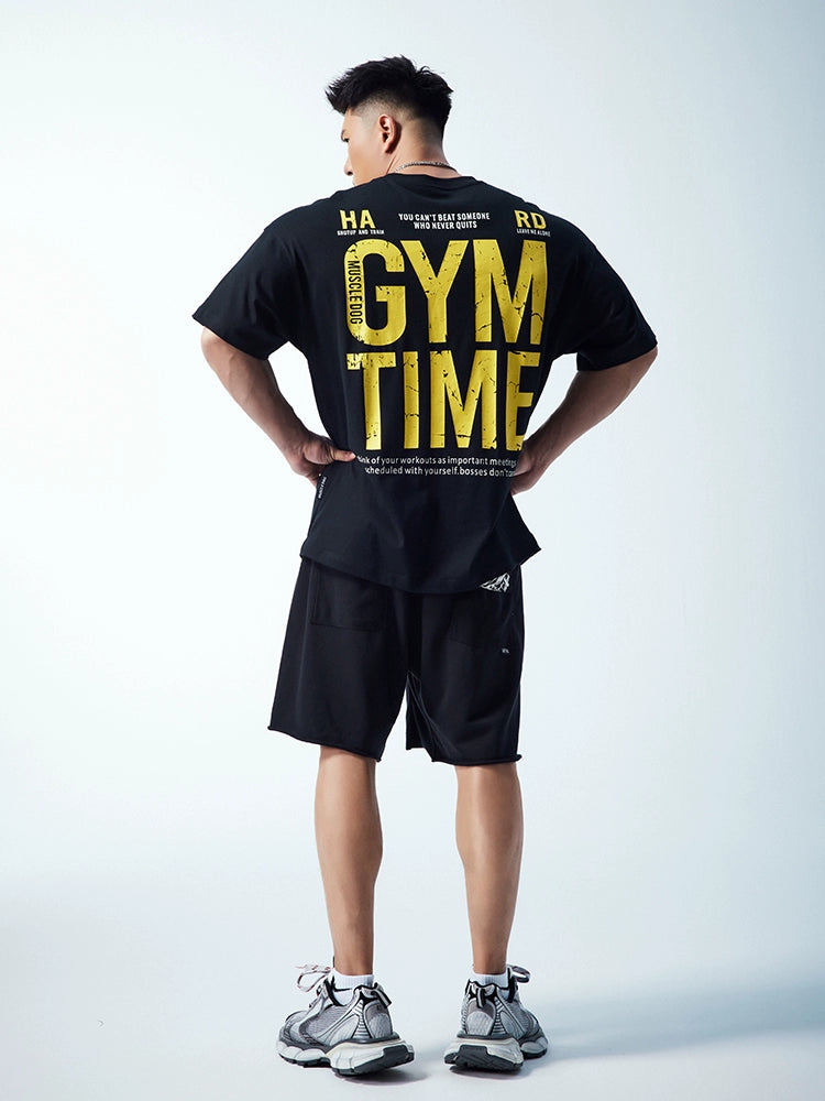 Muscle Dog Loose Sports Casual Tee