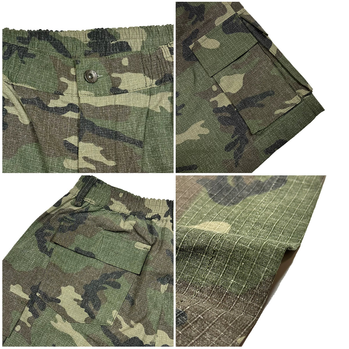 ComicTree Vintage Casual Camo Pocket Tooling Shorts