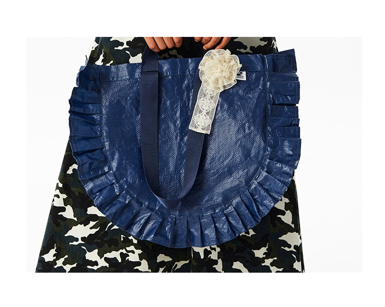 CryingCenter Shell Pleated Woven Bag