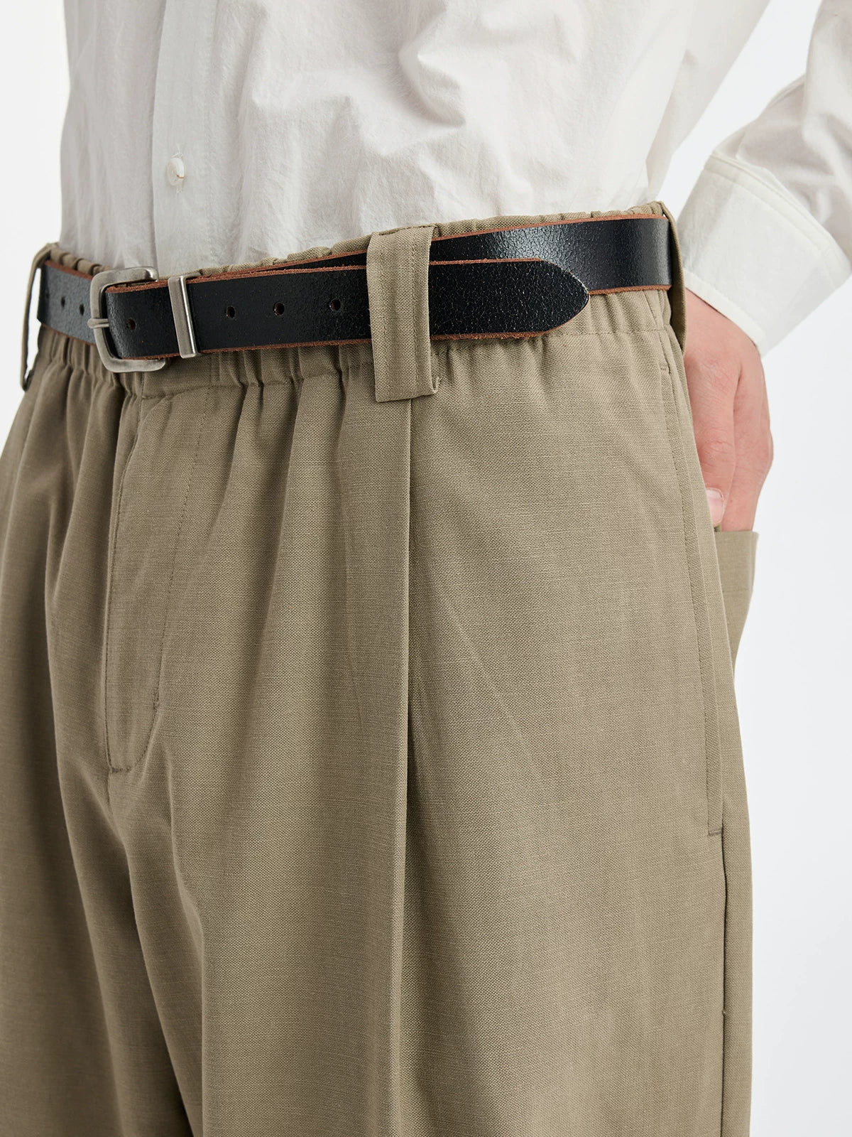 BUTTBILL Vintage Wide-leg Slacks