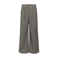 FUNKYFUN Checked Casual Straight Composite Trousers
