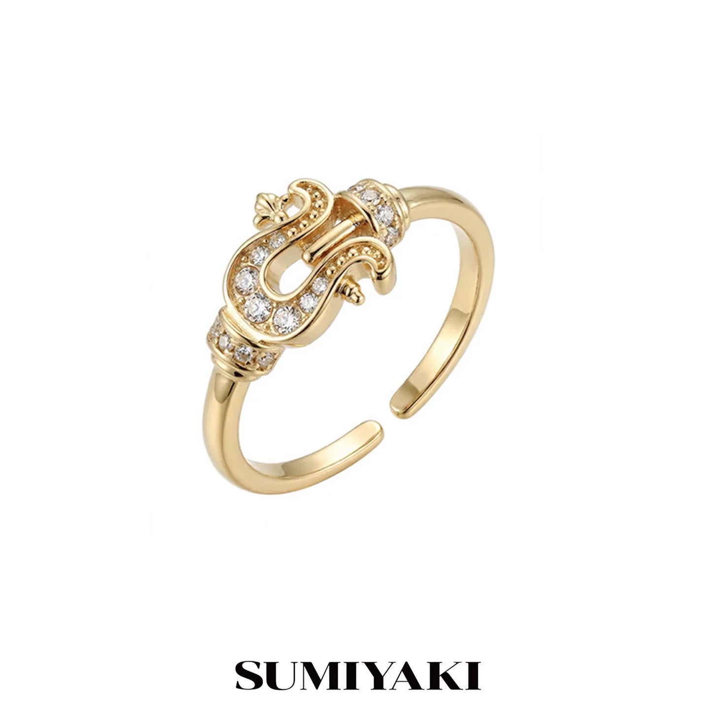 SUMIYAKI Simple Light Luxury Premium Diamond Ring