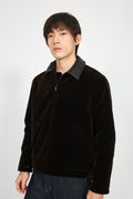 Stay The Night Velvet Leather Collar Shoulder Jacket