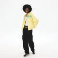 CRICLE Letter Print Hooded Zip Sweater
