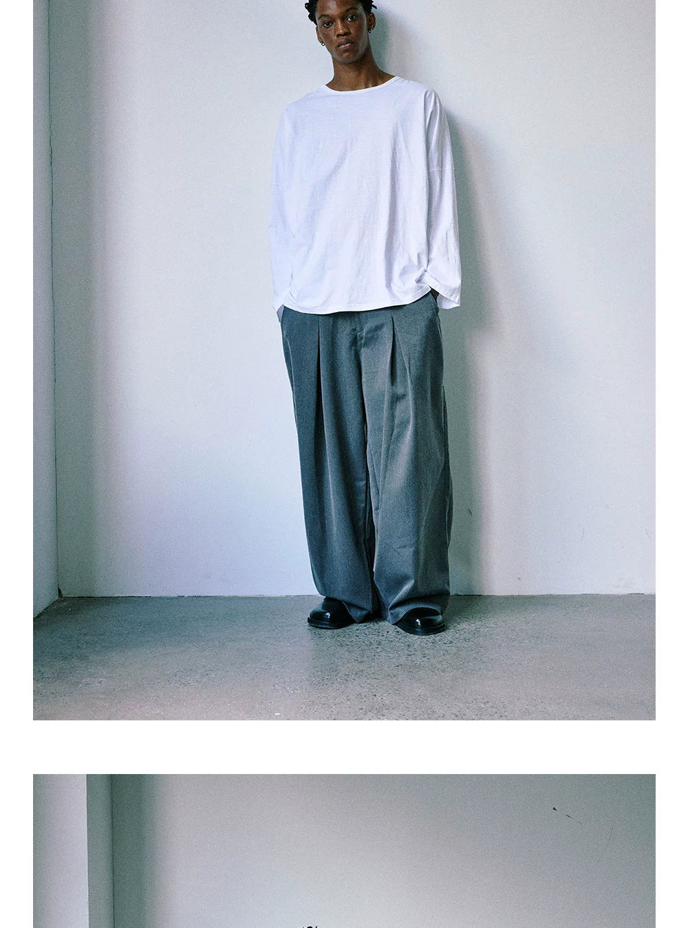 Anniehall Casual Versatile One-Word Collar Long Sleeve