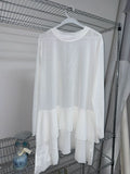 Ang:project Versatile Layered Mesh Hem Long Sleeves