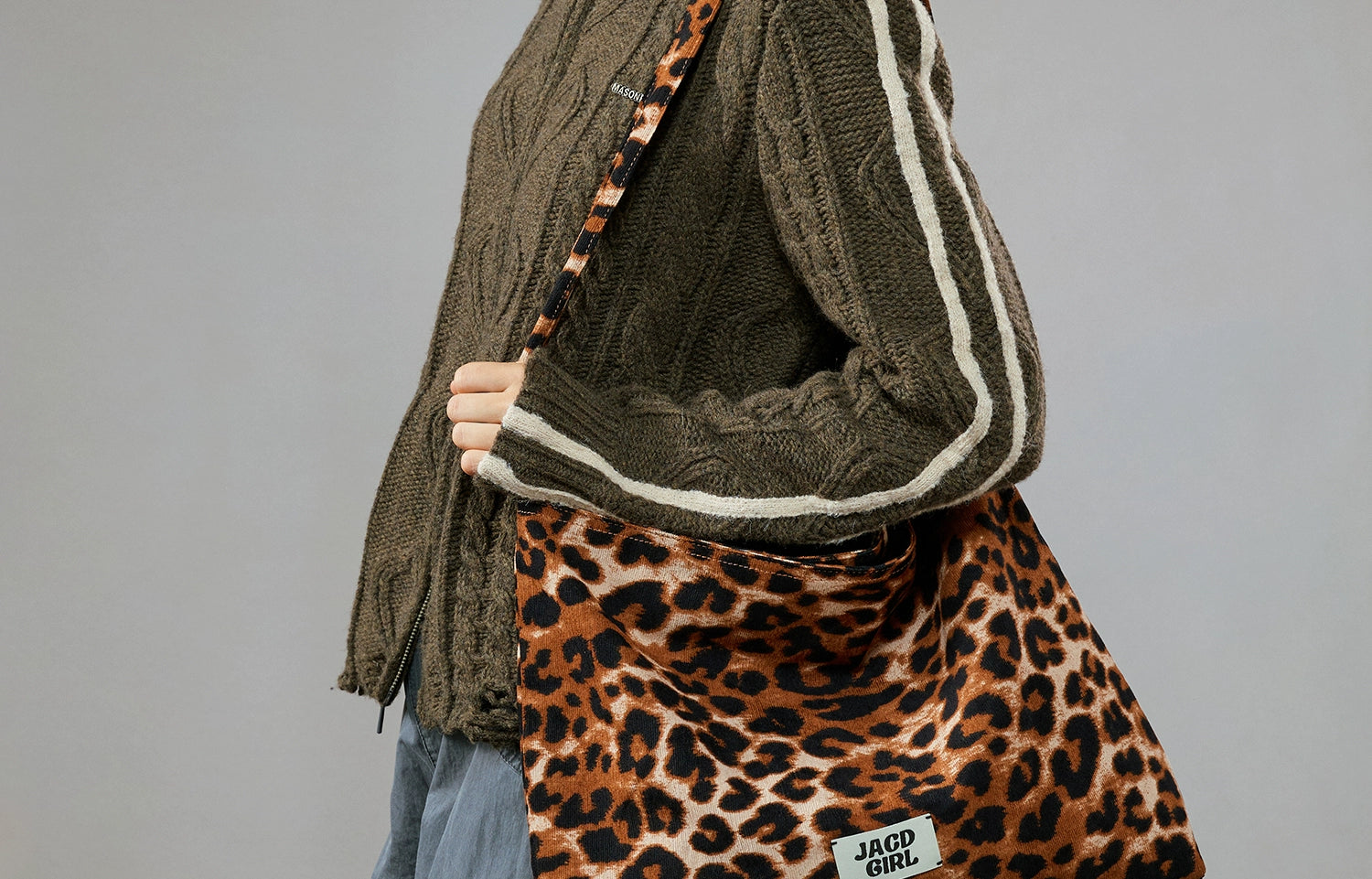 (Clearance) JACD Slack Large Capacity Leopard Print Bag