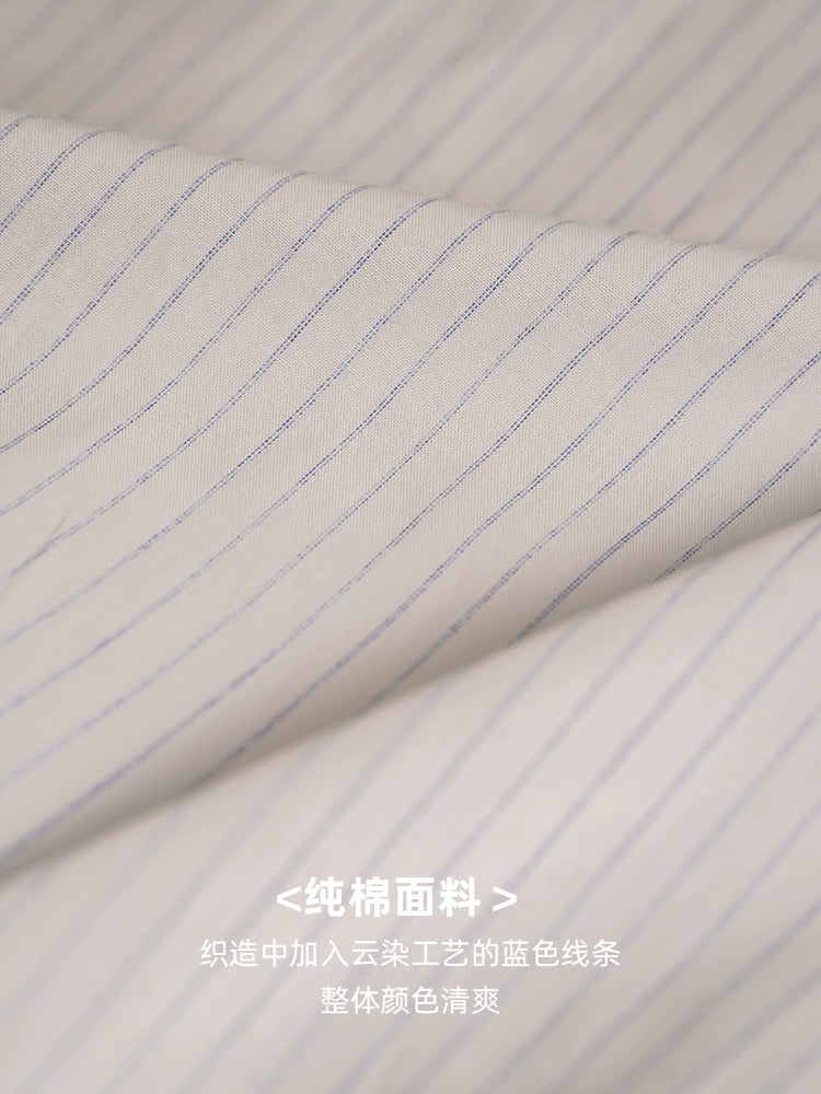 CULTUM ivy Style Hidden Button-neck College Shirt