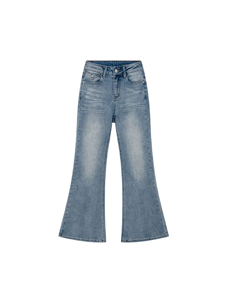 KANO Pleated Micro-elastic Horn Jeans