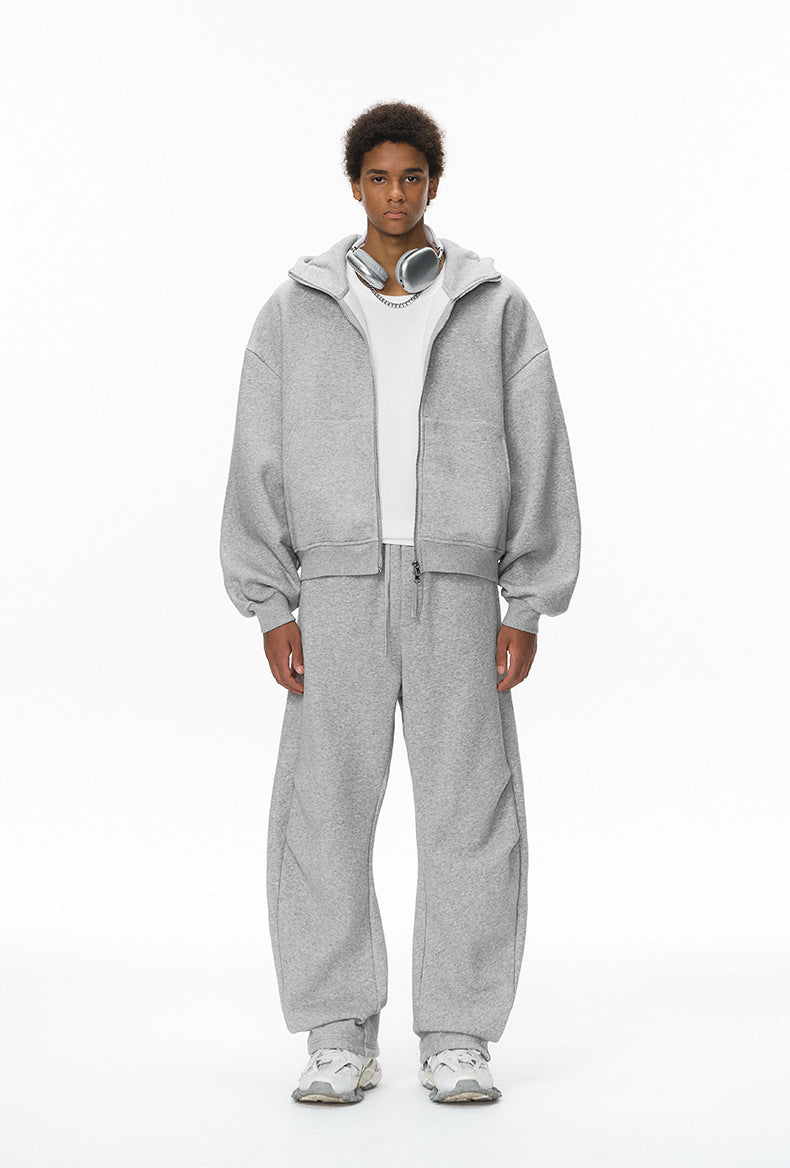 Inflation Double Pleated Scimitar Fleece Slacks