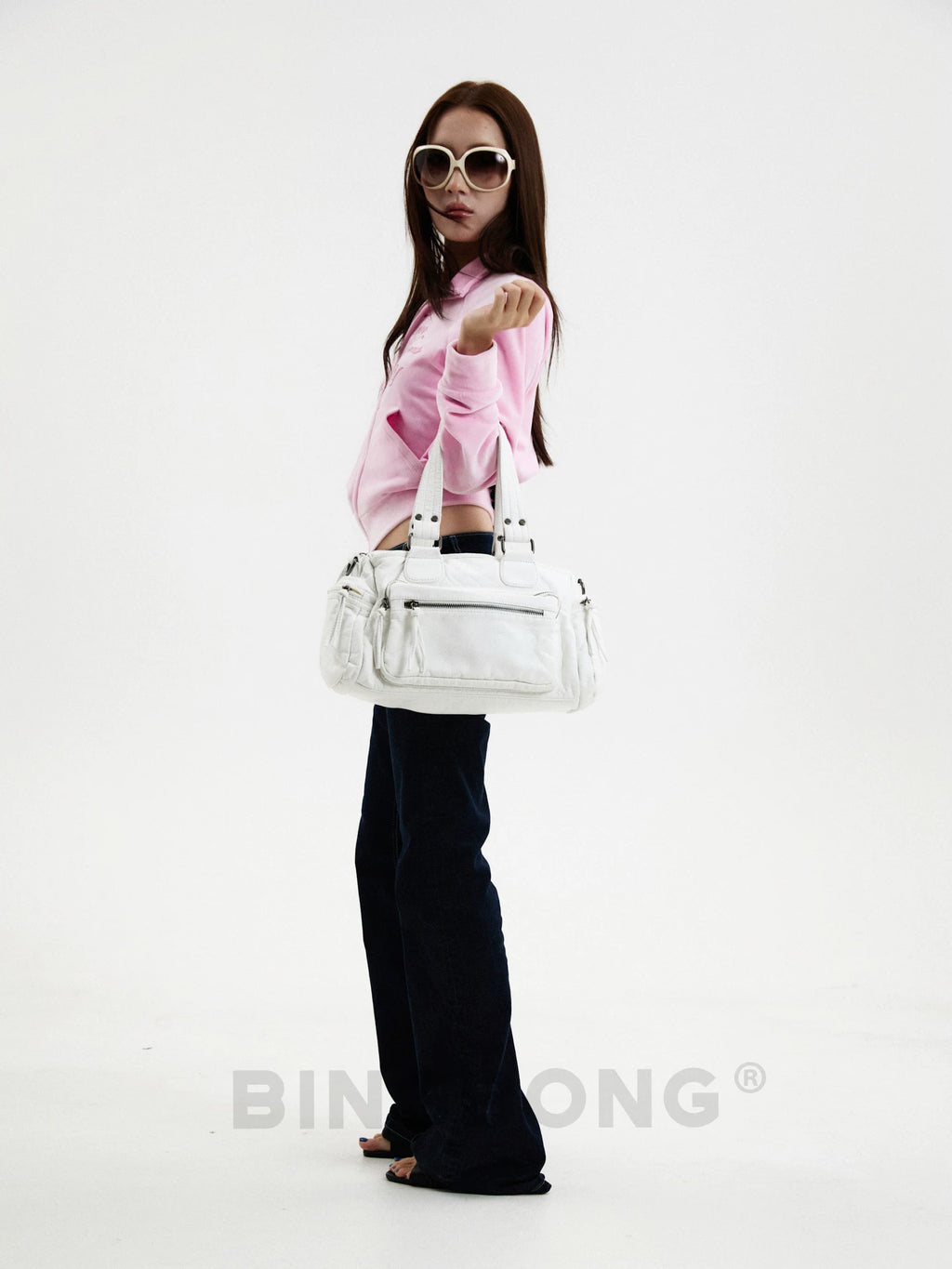 BINGBONG Retro Large Capacity Lightweight Shoulder Messenger Bag