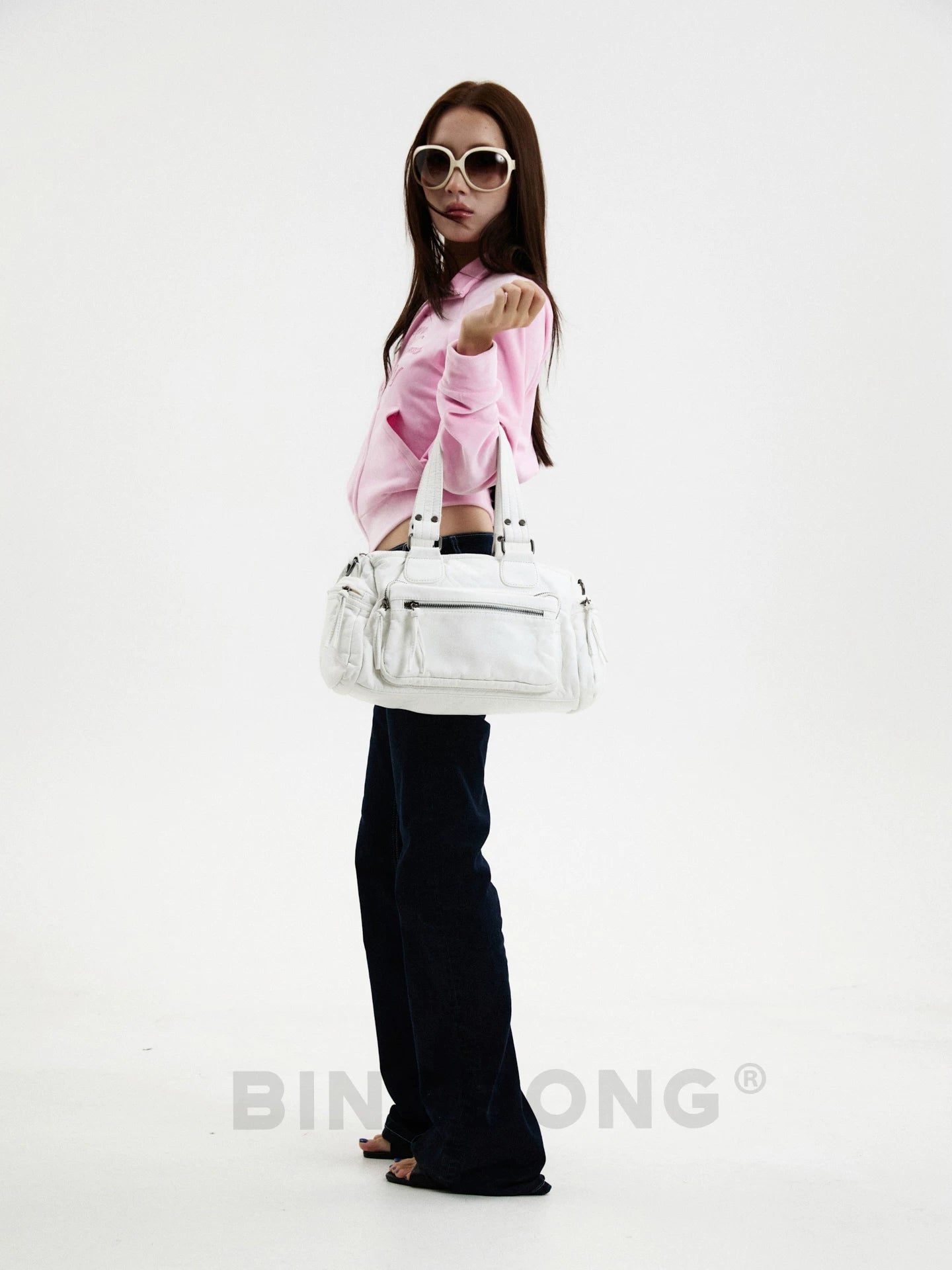 BINGBONG Retro Large Capacity Lightweight Shoulder Messenger Bag