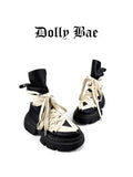 Dollybae Platform Wrap Laces Martin Boots