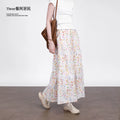 Three High Waist Thin Floral Skirts