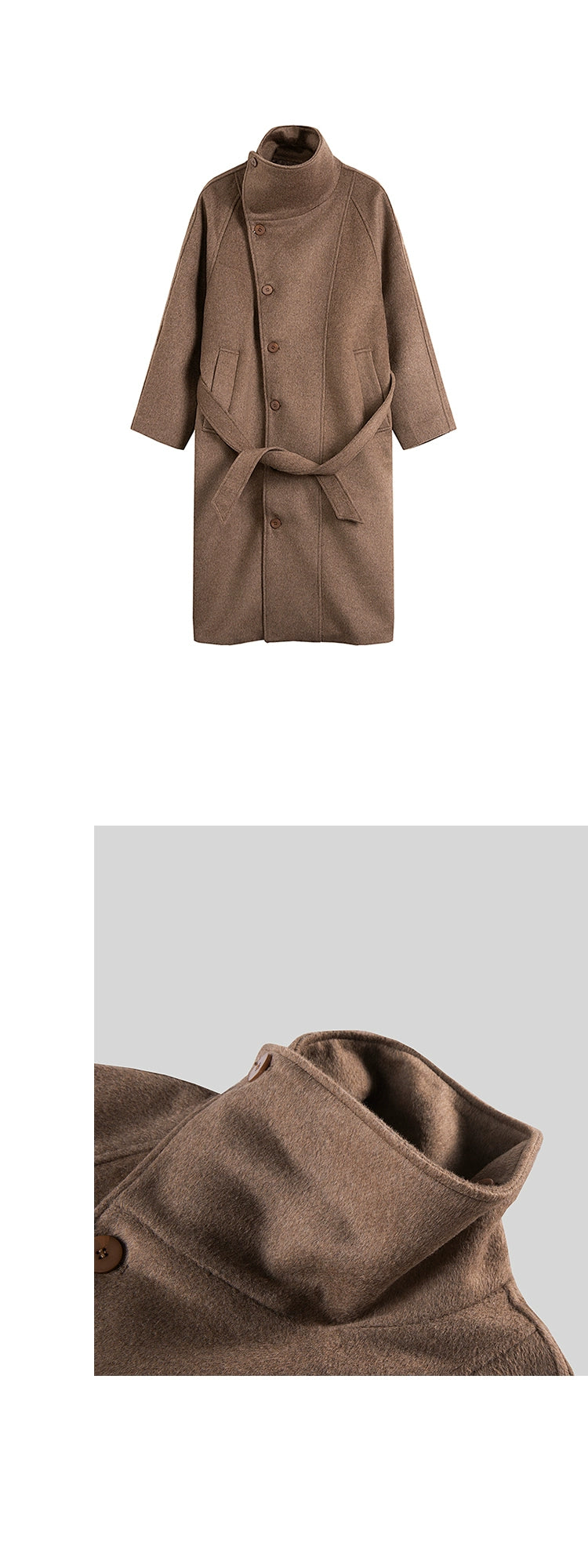 COLN Wool Versatile Lapel Coat