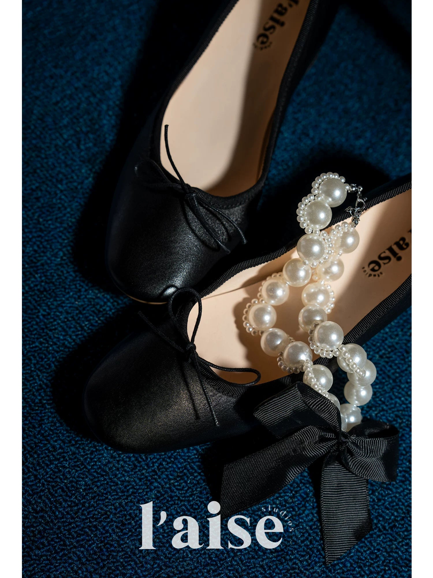 L'aise Bow Mid-heel Shoes