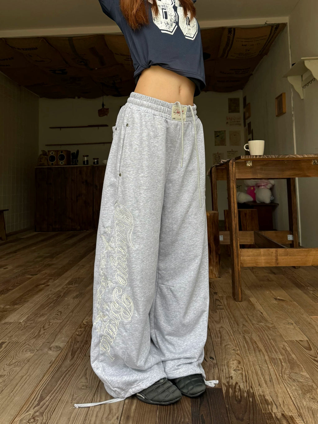 CCYE Retro Embroidered Sweatpants