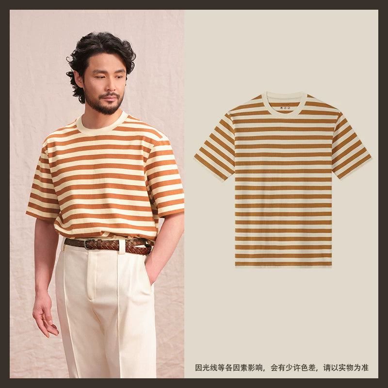 CULTUM Retro Sport Wide Striped Tee