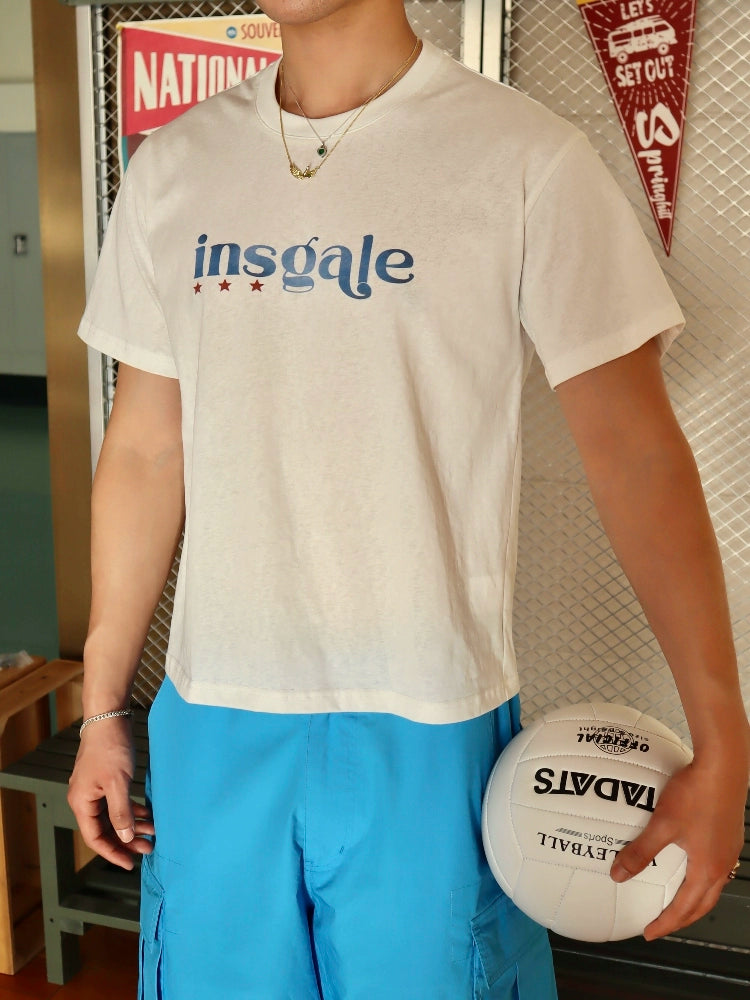 InsGale Slogan Breathable Quick Drying Tee