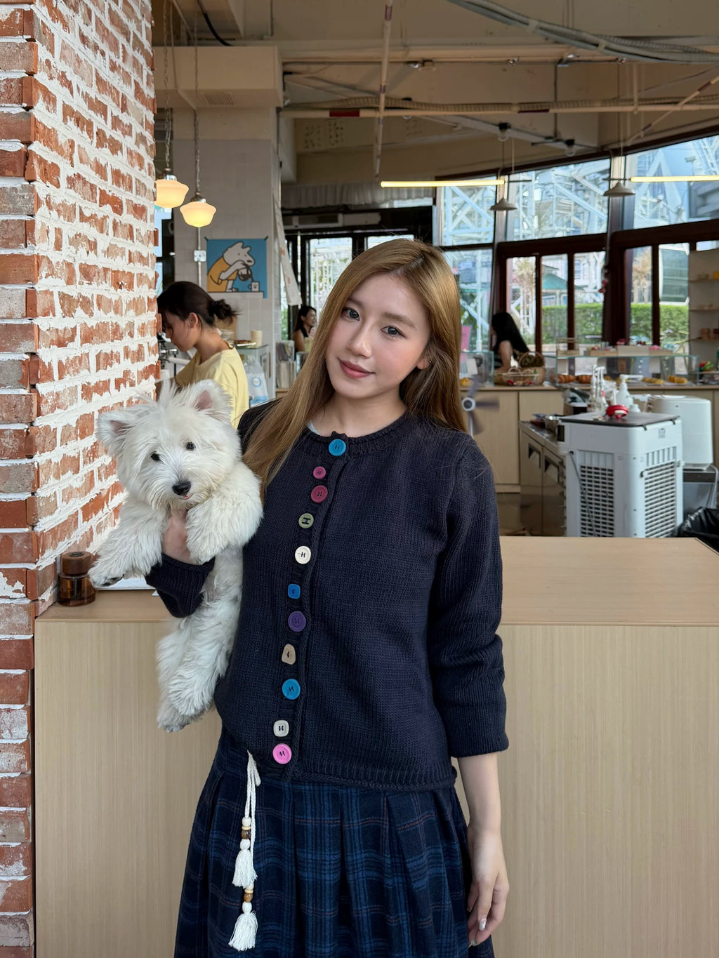 CCYE Colored Button Knitted Sweater Jacket