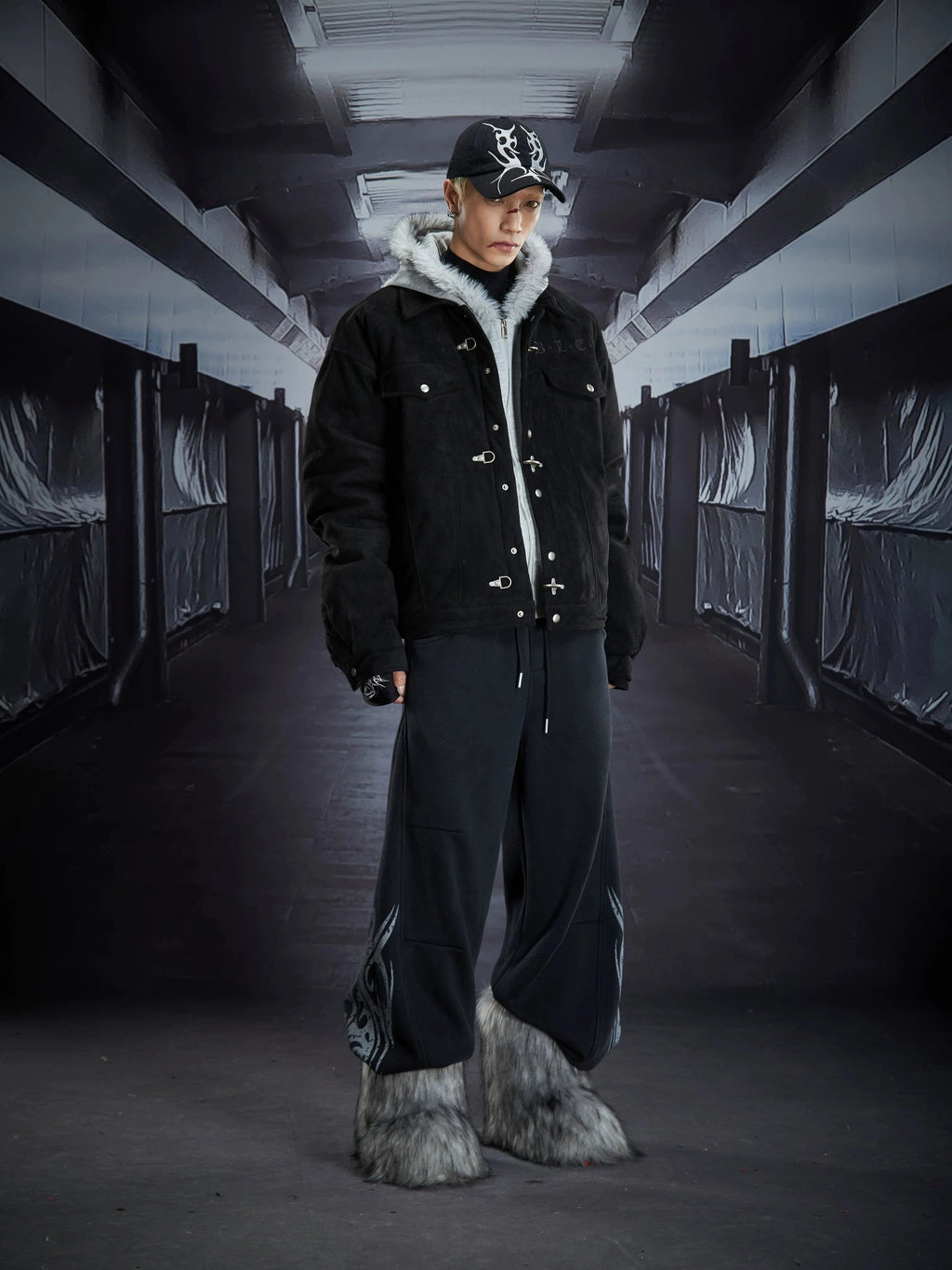NOMANIAI Totem Print Scimitar Casual Sweatpants