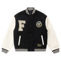 FLOAT Embroidered Contrasting Stitching Loose Baseball Jacket