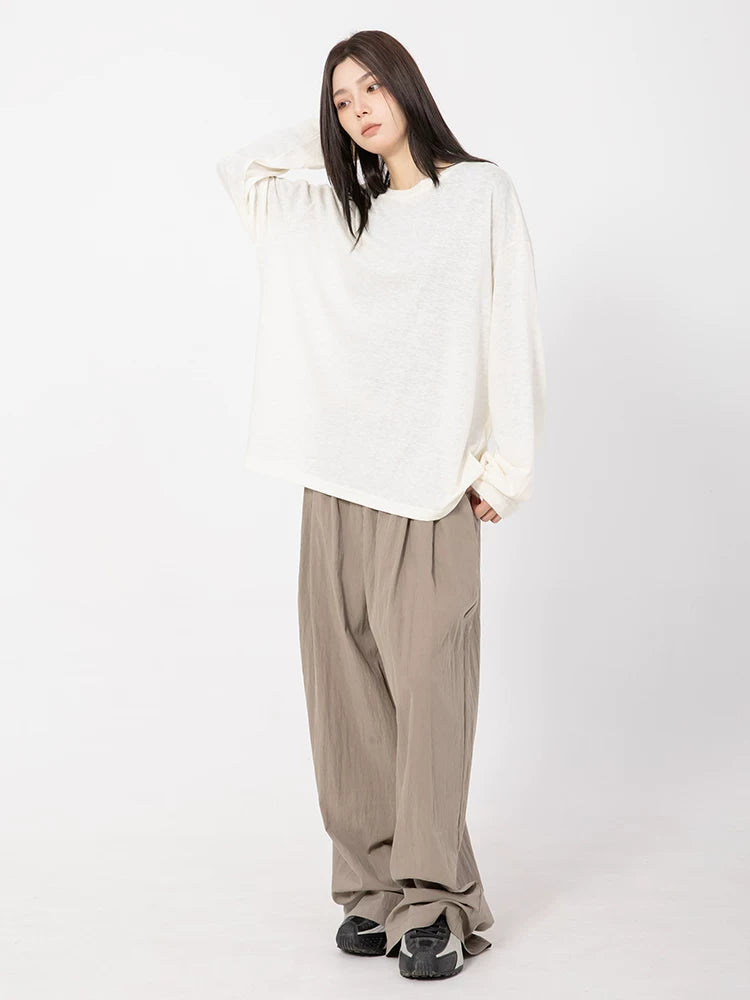 RHOMEHOUSE Lazy Casual Loose Long Sleeves