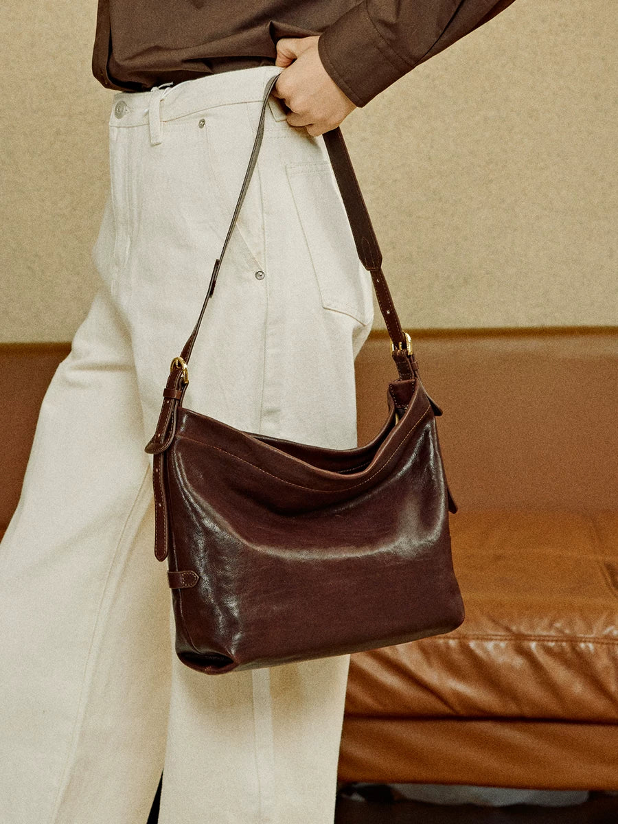 Avalea Cowhide Large Capacity Tote Bag