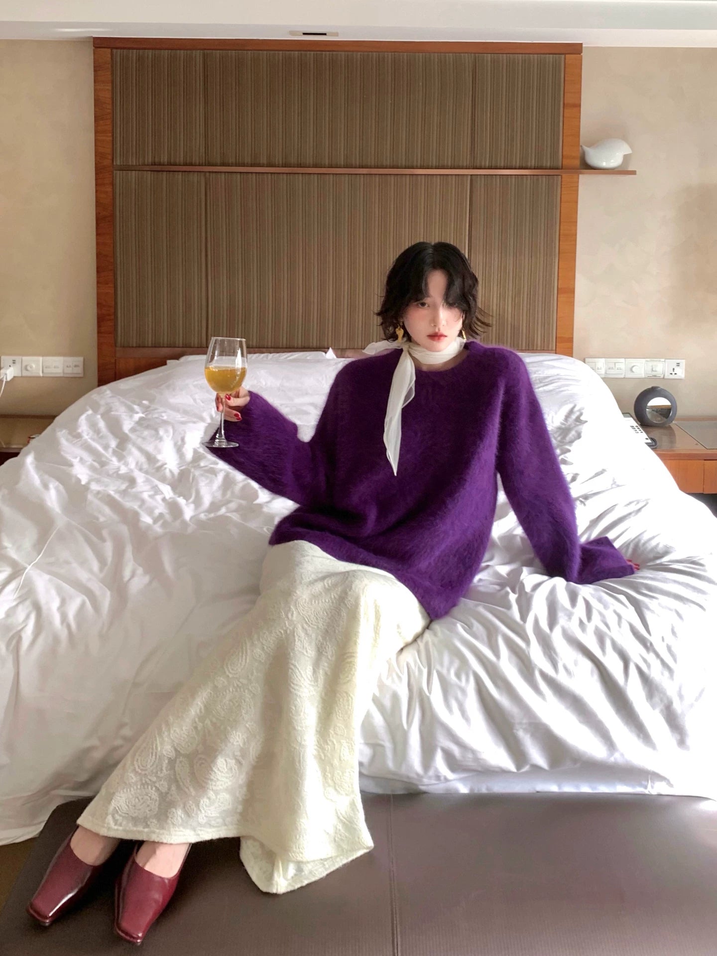 KELIFAN Elegant Vintage Lace Long Skirt