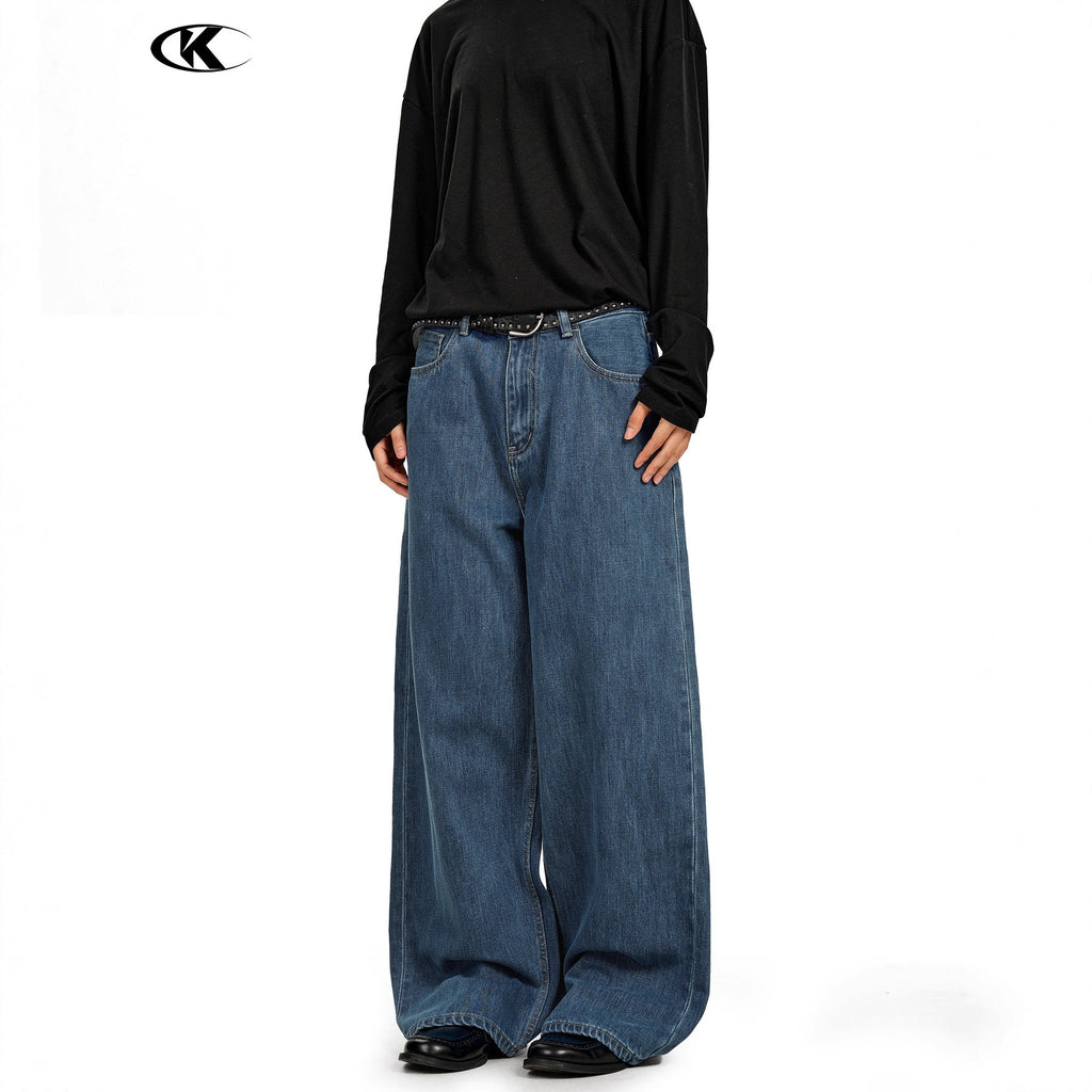 11KN Vintage Versatile Straight-leg Jeans