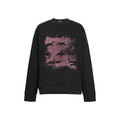 FUNKYFUN Mottled Old Printed Loose Sweater