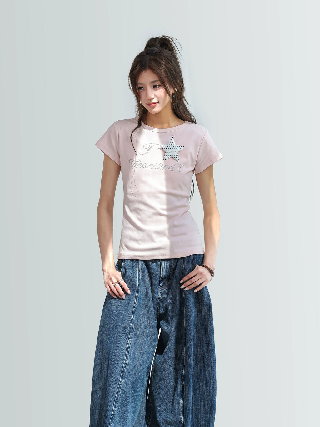 CHANT2nd Star Hot Diamond Front Shoulder Tee