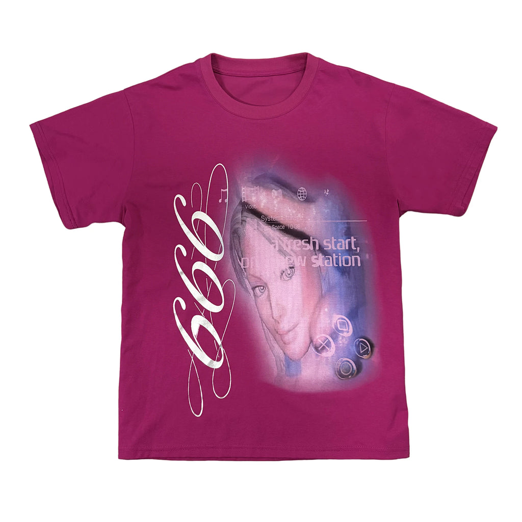 PAIKI Retro Front Shoulder Casual Tee